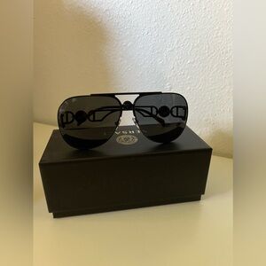 VERSACE aviators all black